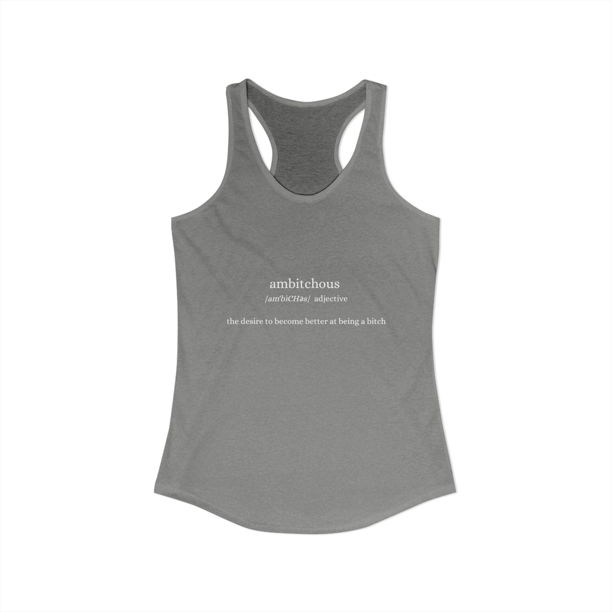 Empowering Women's Racerback Tank - Ideal for Workouts, Yoga, & Casual Wear, Motivational Gift, Women's Activewear