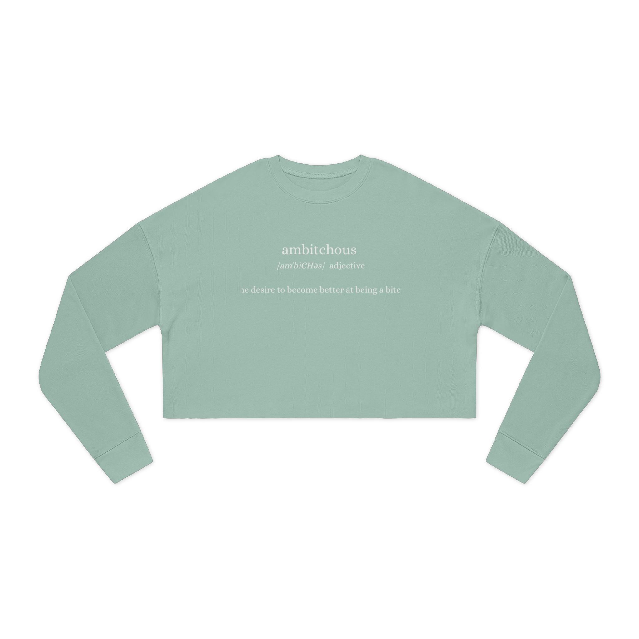 Empowered Women's Cropped Sweatshirt | Motivational Fashion | Cozy Athleisure | Inspirational Gift for Her | Trendy Spring Apparel | [...]