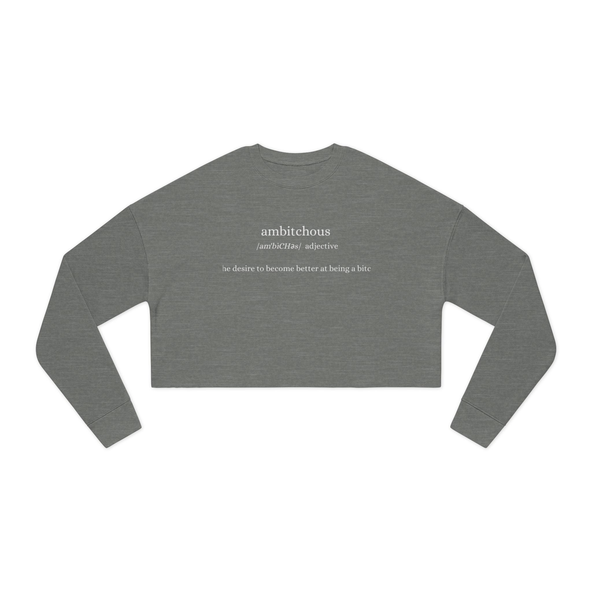 Empowered Women's Cropped Sweatshirt | Motivational Fashion | Cozy Athleisure | Inspirational Gift for Her | Trendy Spring Apparel | [...]