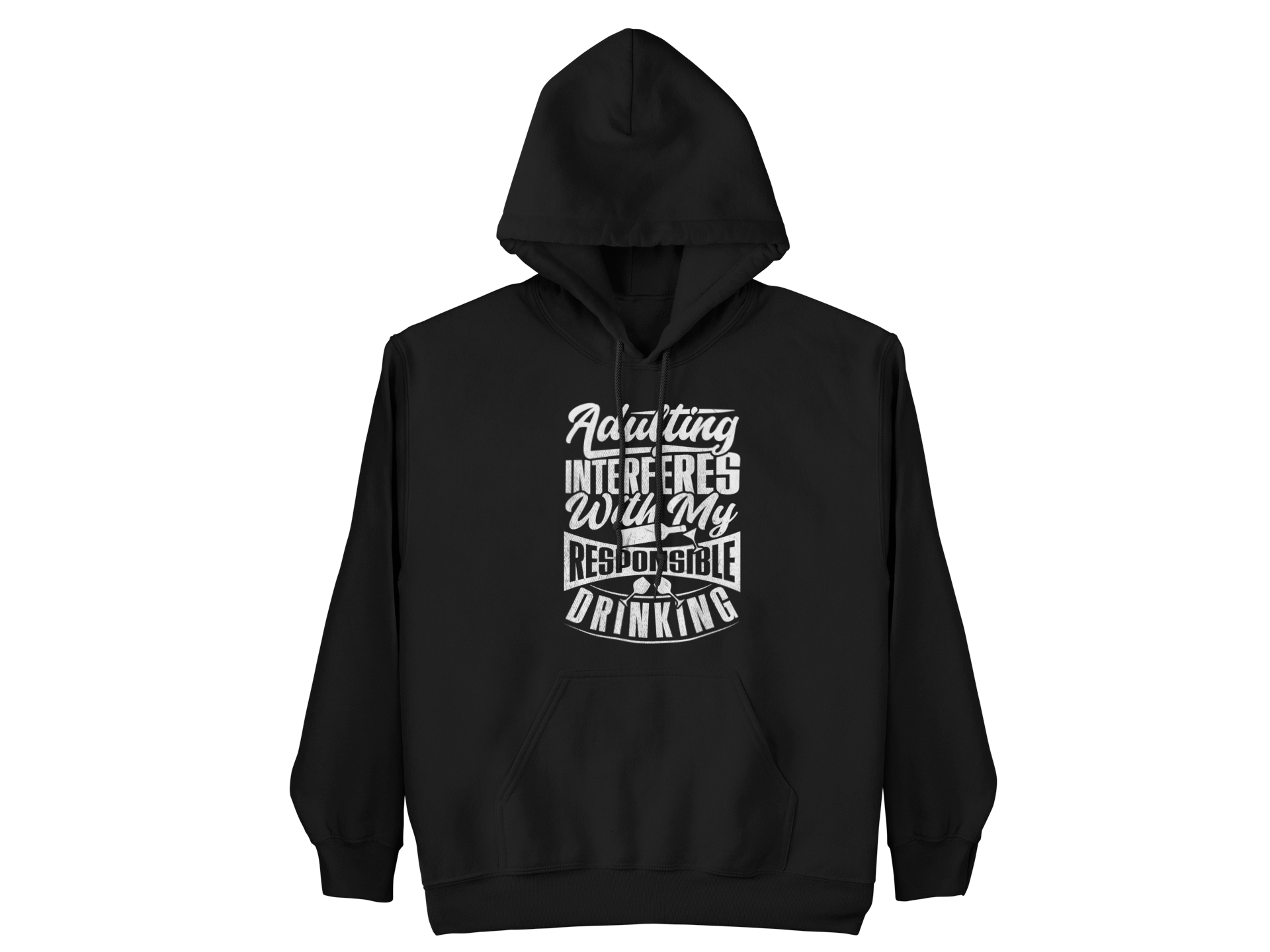 Adulting Interferes Unisex Sponge Fleece Hoodie