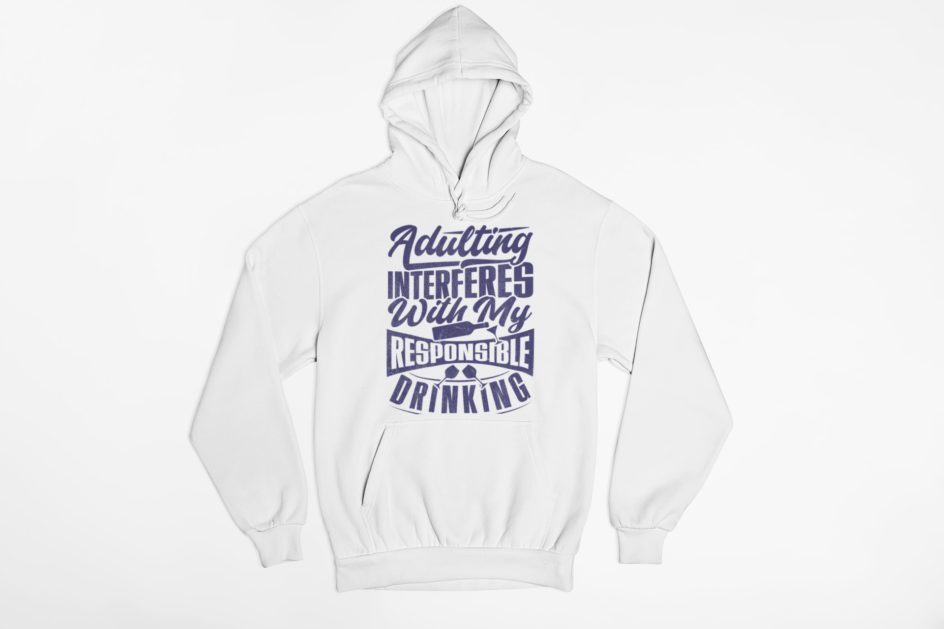 Adulting Interferes Unisex Sponge Fleece Hoodie