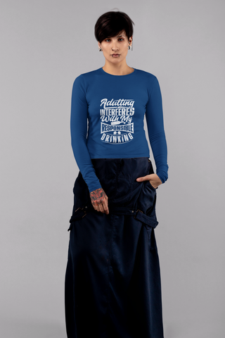 Adulting Interferes Unisex Jersey Long Sleeve Tee