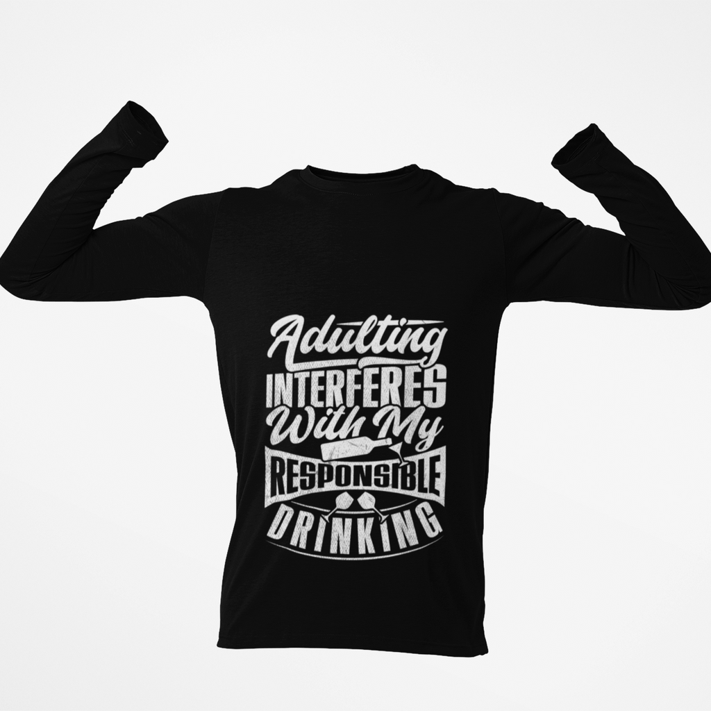 Adulting Interferes Unisex Jersey Long Sleeve Tee