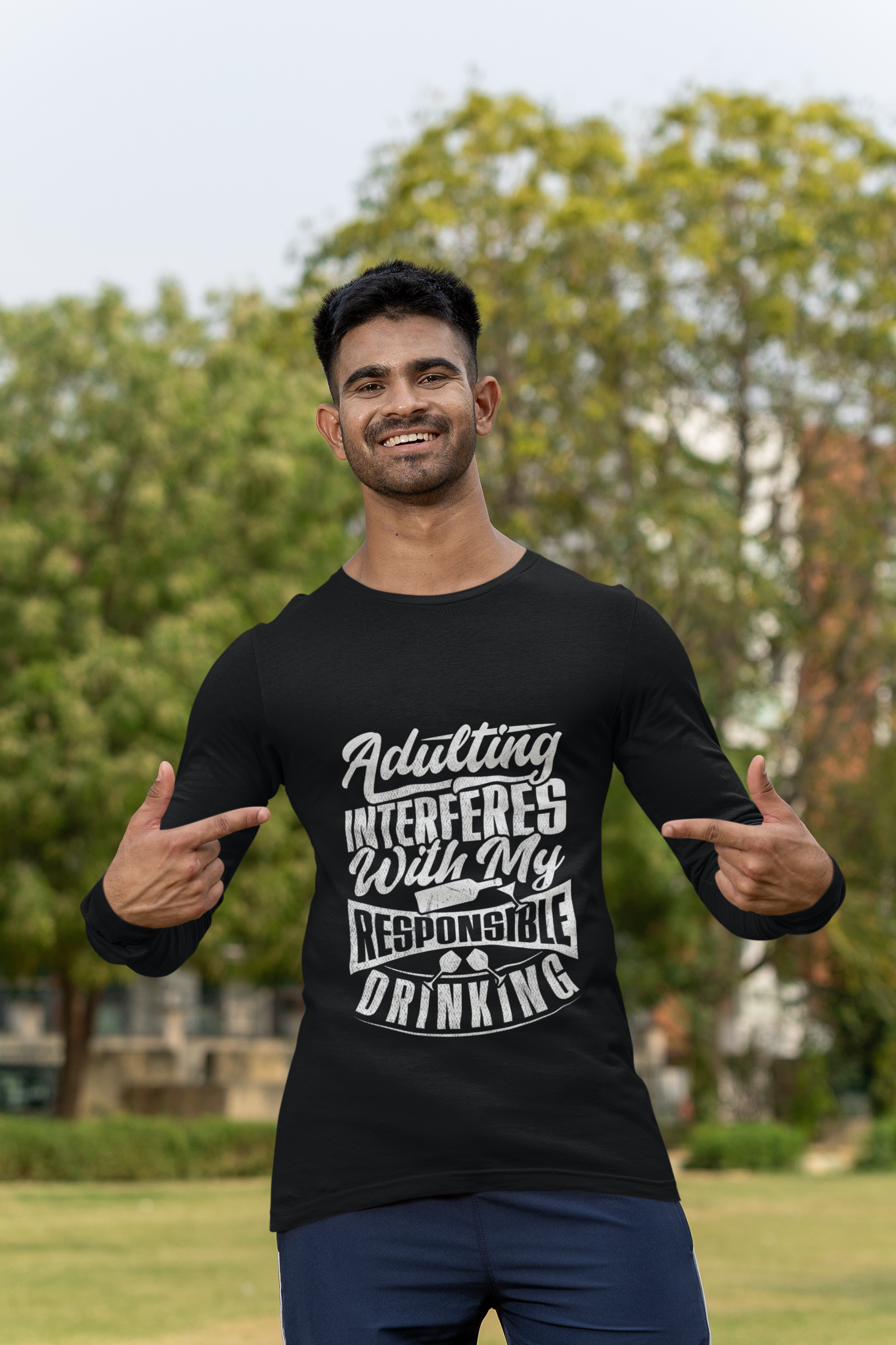 Adulting Interferes Unisex Jersey Long Sleeve Tee